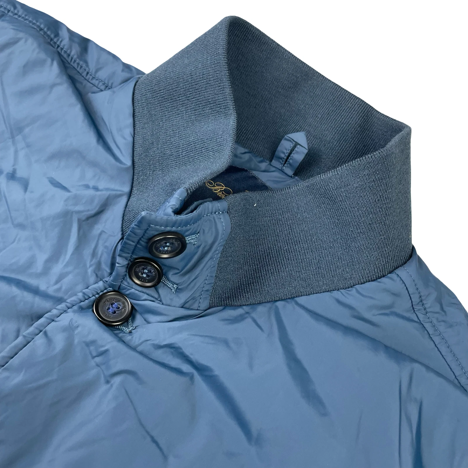 Brooks Brothers Men's 100% Nylon Insulated Bomber Jacket Navy Blue • XL