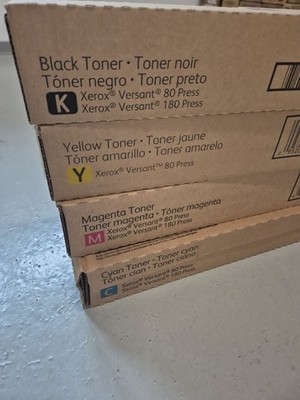 4 Toner Xerox Versant 80, 180, 280 Presses  CMYK Neu OVP A-Ware Rechnung Mwst