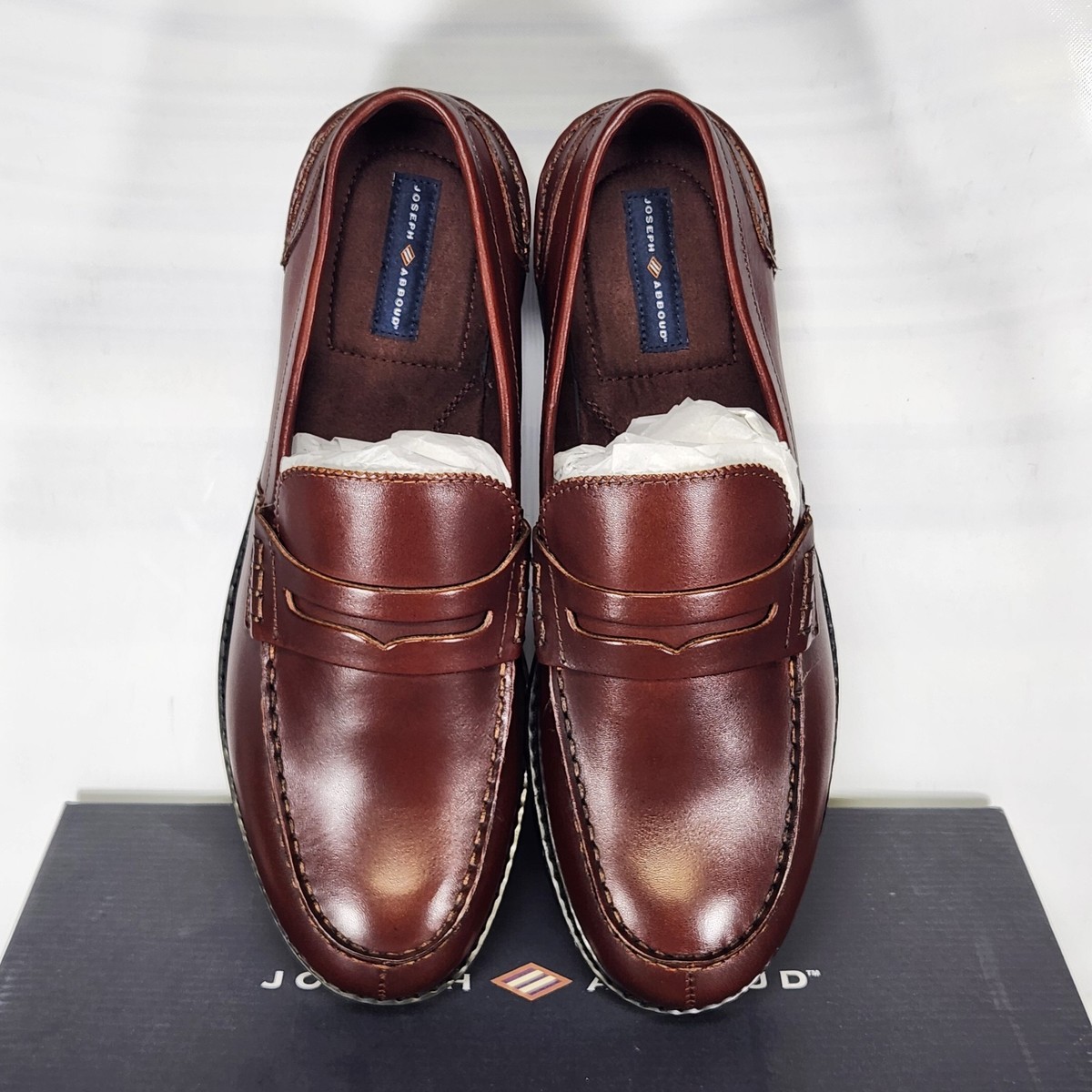 NWOT - Joseph Aboud Penny Loafers - Size 10.5 Joseph Abboud Shoes Mens 11 Black Leather Slip On Loafers | eBay main image 2