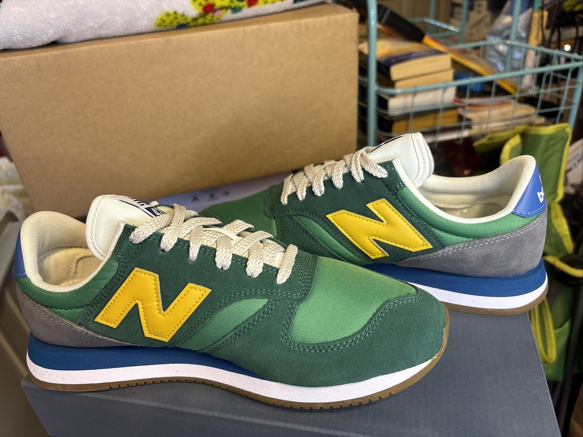NEW BALANCE - 420GVD - GREEN YELLOW BLUE- SIZE 9.5 Lace up Sneakers EUC NEW! RARE! NEW BALANCE 420 UL420v2 GREEN YELLOW MENS SIZE  main image 2