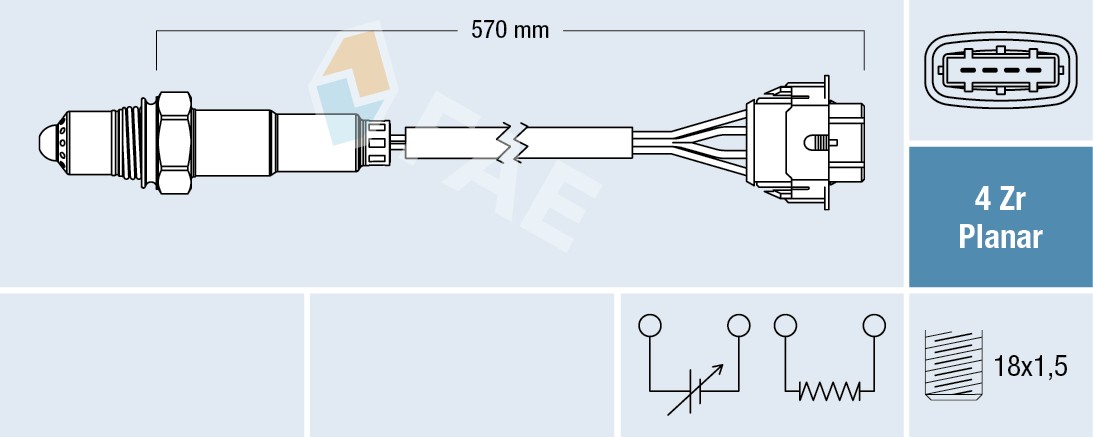 Fits FAE 77154 LAMBDA SENSOR   ⭐UK Stock⭐
