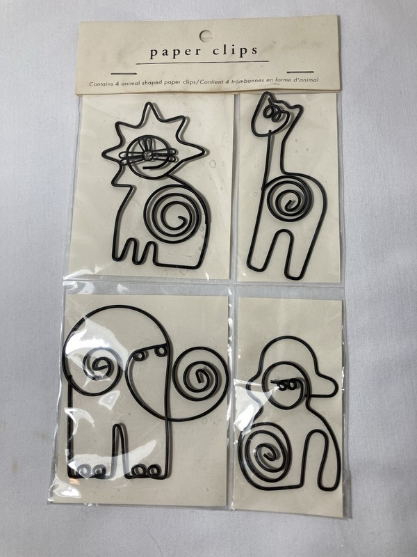 Pier 1 Imports Paper Clips 4 Animal Shaped Clips