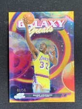 Magic Johnson 2025-26 Topps Cosmic Chrome Galaxy Greats Gold Interstellar /50