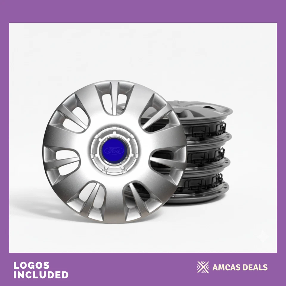 15" WHEEL TRIMS HUB CAPS COVERS TRIMS RIMS TO FIT FORD MK6 MK7 2000-2013 - Image 2 of 4