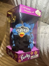 Very Rare Blue Turtle Original Furby With Silver Eyes New In Original Box.