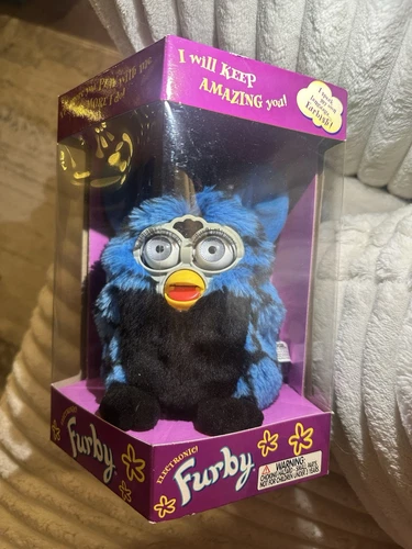 Very Rare Blue Turtle Original Furby With Silver Eyes New In Original Box.