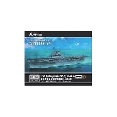 Plastic Model 1 700 US Navy Aircraft Carrier Enterprise (CV-6) June 1942 Used