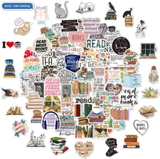 Bookish Stickers | 100Pcs Aesthetic Reading Book Stickers for Kindle | Book Love