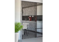 Tenda A Pannello Antimosca Fili Con Perline Per Porte/Finestre Colore Marrone