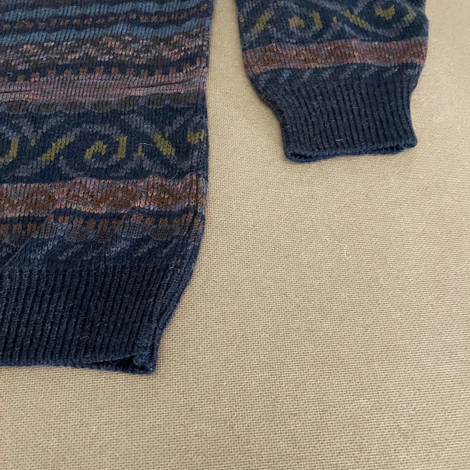 Suéter De Colección St Michael Marks & Spencer Para Hombre Grande Azul Marino Multi Hecho Reino Unido Años 90 Foto 4 de 4