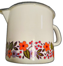 Emaliowany garnek na mleko - nowy towar z lat 80. z maleńką wadą