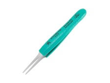 Excelta 2A-SA-ET Tweezers, 3-Star, Straight, Tapered Flat Point, Anti-Mag. SS,