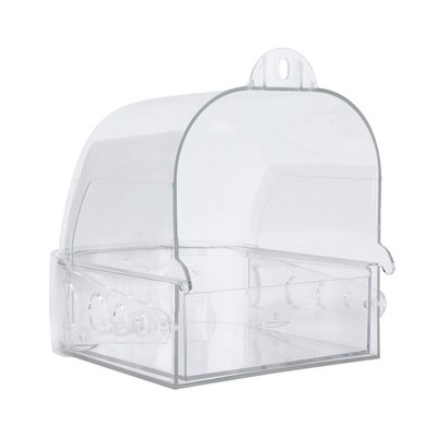 Transparent Bird Bath Box Durable And Convenient For Bird Hygiene