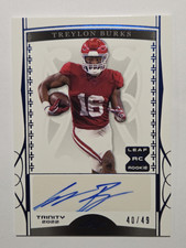 Leaf 2022 Trinity Navy Rookie Autograph Treylon Burks #BA-TB2 /49