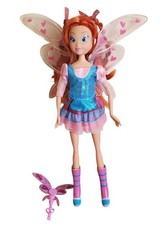 Bambola Winx Club Bloom Believix Enchantix Mattel TBE Ali Magiche Luce Suono
