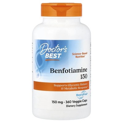 Doctor's Best Benfotiamine with BenfoPure 150 mg 360 Veggie Caps