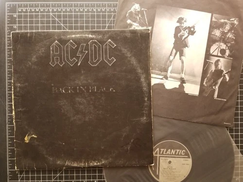 AC/DC Back In Black LP 1980 1ST PRESS w/ INNER VG/VG You Shook Me All Night Long