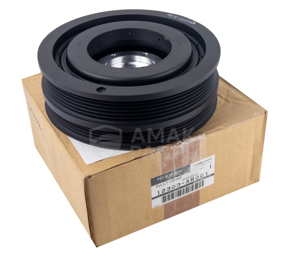 Genuine OEM Crankshaft Pulley for Infiniti Nissan FX45 M45 Q45 12303AR001 - Image 2 of 4
