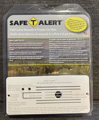 Safe-T-Alert 35-742-WT White Flush Mount Dual Propane Carbon Monoxide Gas Alarm