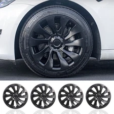 Design for Model 3( 2017-2023) 18 Inch Überturbine Wheel Covers Hubcap 4PCS