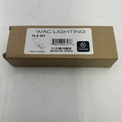 WAC Lighting Live End Power Feed for H-Track Systems HLE-WT