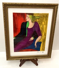 Linda Le Kinff "Entre Nous" 1998 Signed Serigraph on Wove Paper with COA