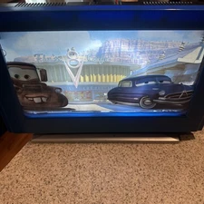 Vtg Disney Pixar Cars Motion Lamp Night Light McQueen Mater Working Screen Rare 