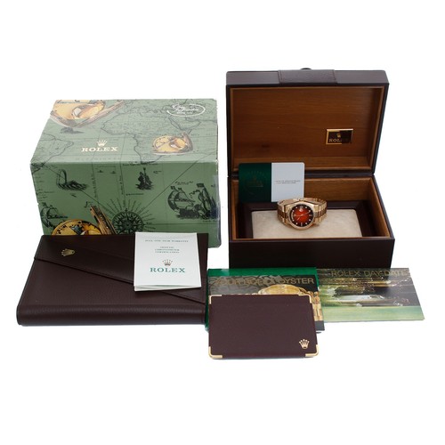 Rolex President Day-Date 18238 Red Vignette Diamond Dial Men