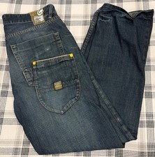 Ecko Unltd. Mens Jeans 34x32 Blue Straight Le...