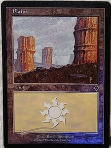 Magic the Gathering PLAINS #332/350 Invasion Land Foil Common 2000 NM