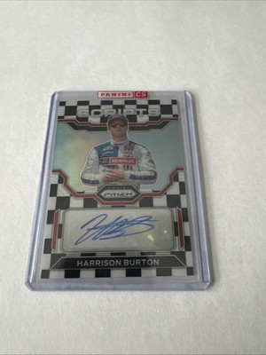 Harrison Burton 2023 Panini Prizm Scripts Signatures Checkered Flag Auto 5/50