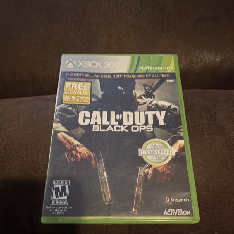 Activision Call of Duty: Black Ops Platinum Hits (Xbox 360) M Shooter Manual
