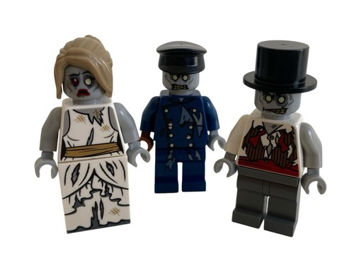Authentic Lego Monster Fighters 9465 Zombie Bride & Groom Driver Minifigures Lot