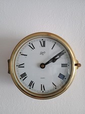 SCHATZ 1881 Schiffsuhr / Wanduhr / Bootsuhr, Quartz, 18 cm, Messing, maritim