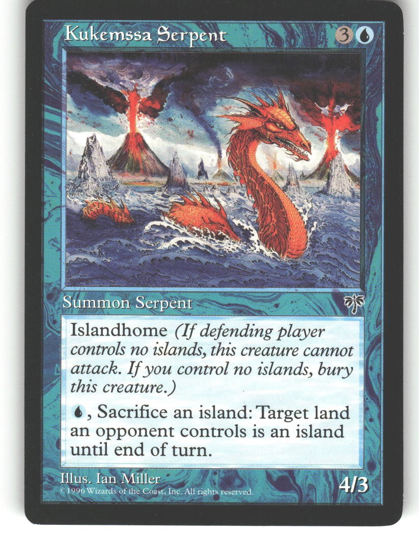 Kukemssa Serpent - Mirage - MTG - Common - # - NM