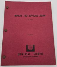 WHERE THE BUFFALO ROAM / John Kaye 1979 Screenplay, Hunter S. Thompson film