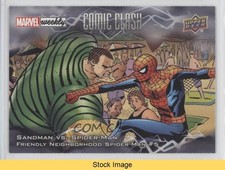 2020 Upper Deck Marvel Weekly Packs Comic Clash Sandman Spider-Man READ d3l