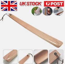 Craft Wooden Dutch Wood Shoehorn Lifter with Hanging Rope Shoe Horn Long Handle