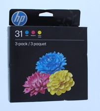 HP 31 3PK Original Ink Bottles Cyan, Magenta and Yellow