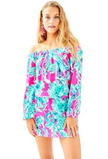 LILLY PULITZER Size Small LANA Skort Romper LOBSTERS IN LOVE Raz Berry