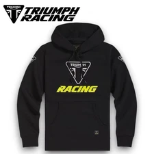 Triumph Racing Stripe Hoody Multiple Sizes MSWS26721 Hoodie Sweatshirt Pullover