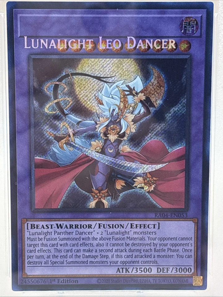 PSA 6 Lunalight Leo Dancer 2025 Yu-Gi-Oh! RA04 Misprint Error #EN053 1st Ed - Image 2 of 4