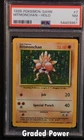 1999 Pokemon Base Set Unlimited HITMONCHAN Holo PSA 7 (3961) 7/102