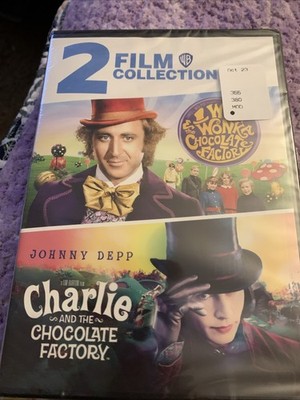 2 Film Collection Willy Wonka / Charlie and the Chocolate Factory ~ Movie DVD