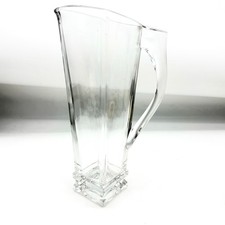 Godinger Shannon Crystal Quattro Martini Pitcher 11.5 Square Base Modern Clear