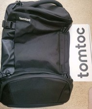 tomtoc Travel Backpack 40L, TSA Friendly Flight Approved Carry-on Luggage Black