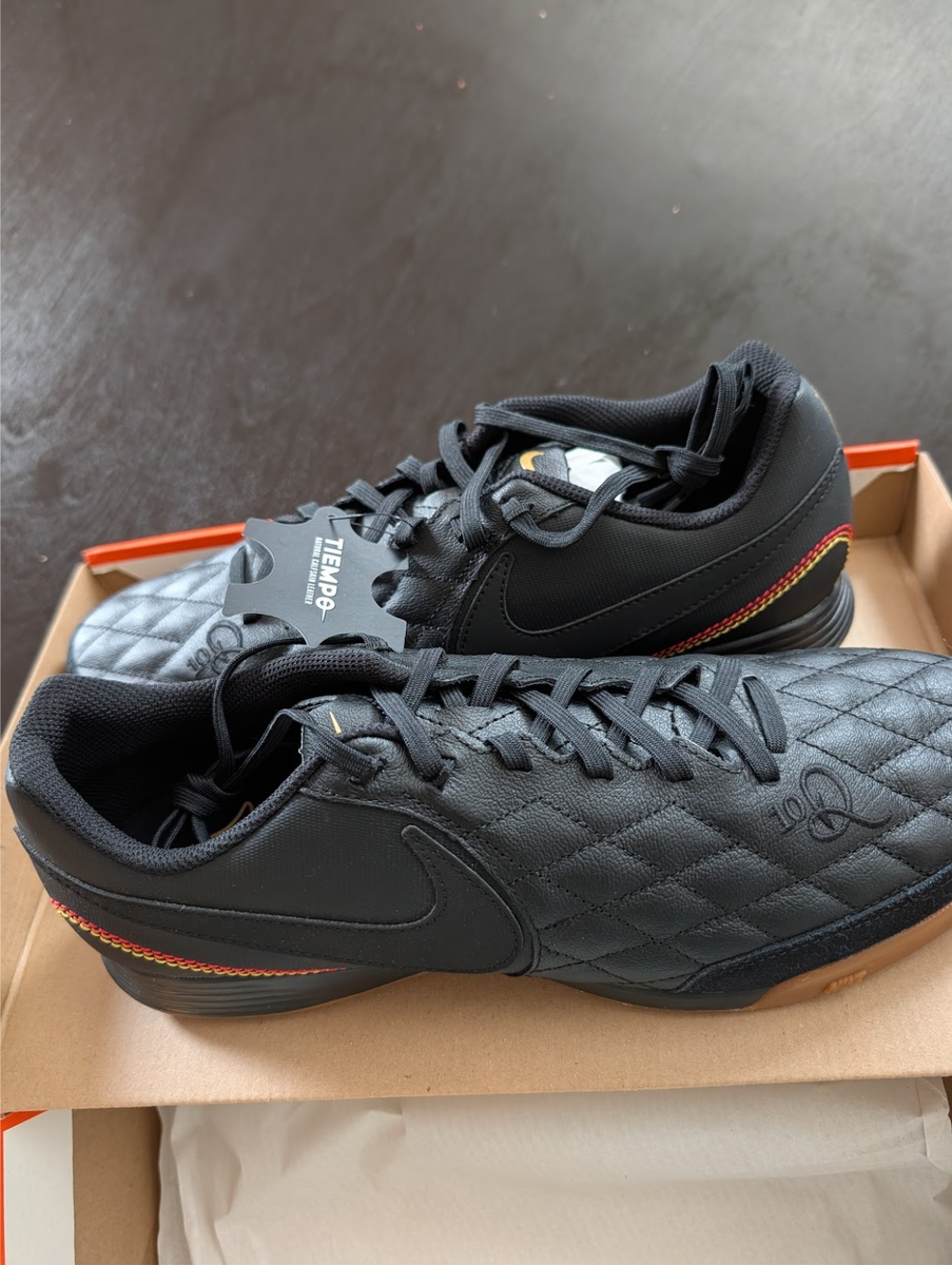☆こーすけ☆ NIKE TIEMPOX フットサルシューズ ブラック Nike TiempoX Ligera IV Ronaldinho 10R IC Indoor Soccer (AQ2202-007