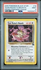 PSA 9 2000 Team Rocket's Meowth 18 Black Star Promo Pokemon Card - Mint!