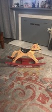 Vintage Wooden Radio Flyer Rocking Horse