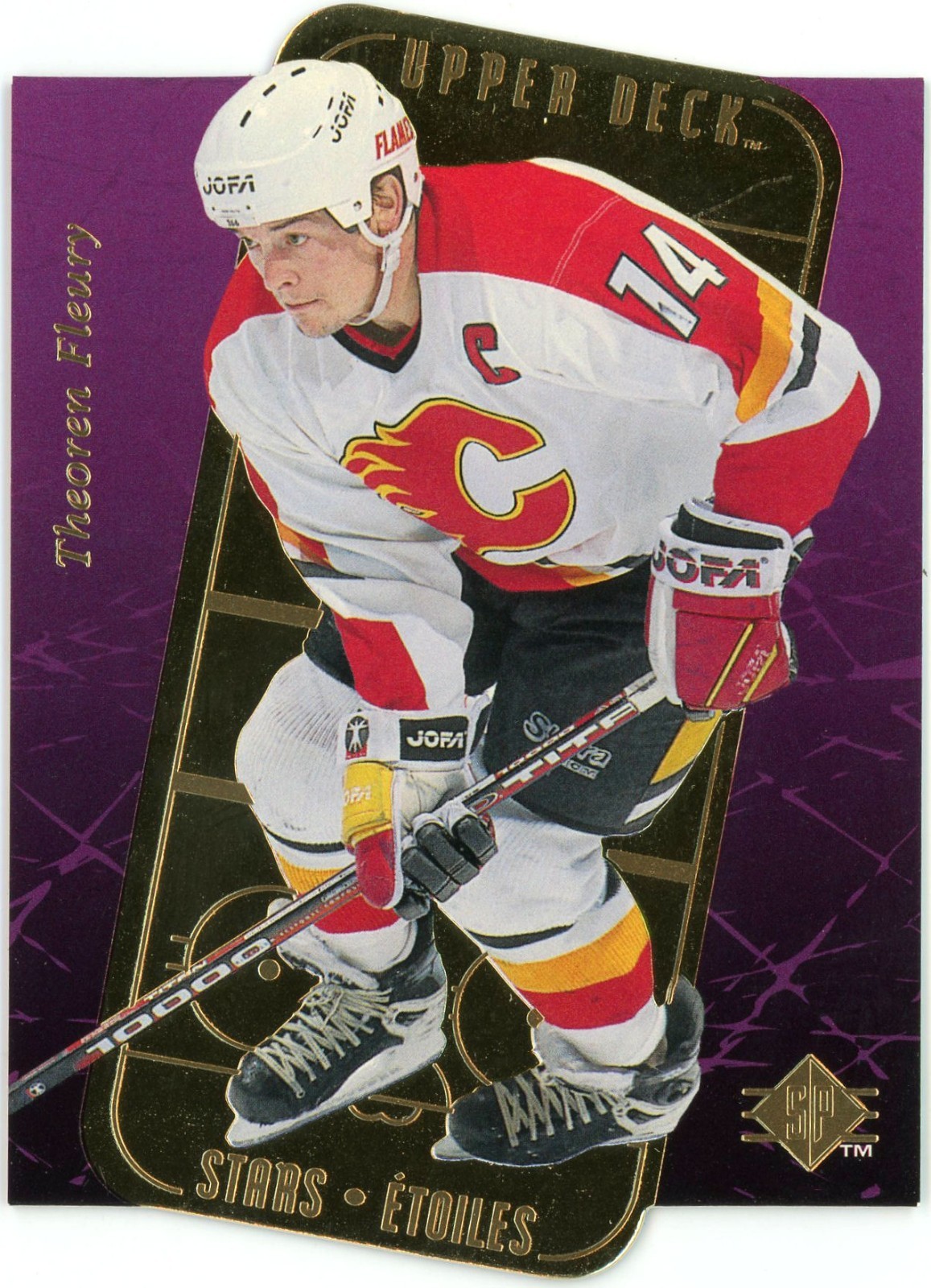 1995-96 SP Stars Etoiles Gold Theoren Fleury